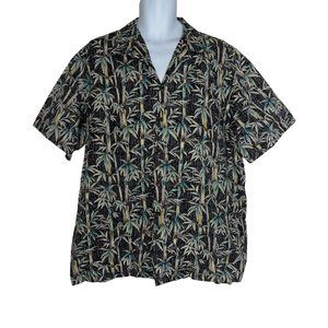 RJC Hawaiian Shirt Mens 2XL Bamboo Aloha Tribal Hawaiian Vacation Beach Colorful